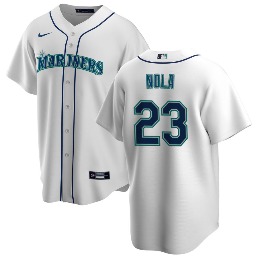 Nike Men #23 Austin Nola Seattle Mariners Baseball Jerseys Sale-White